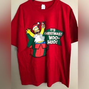 NWT  2011 HOMER SIMPSON Christmas TShirt   New old Stock  XL